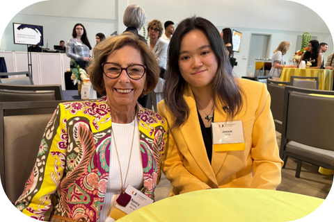 Jessie Yang and Nancy Bailey at the Scholarship Donor Celebration.